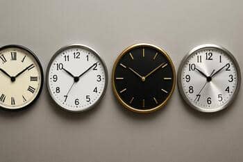 Comparison board with four dials side by side