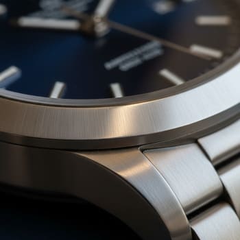 Bezel chamfer detail catching soft light