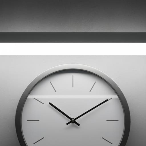 Glare pass under a tube light