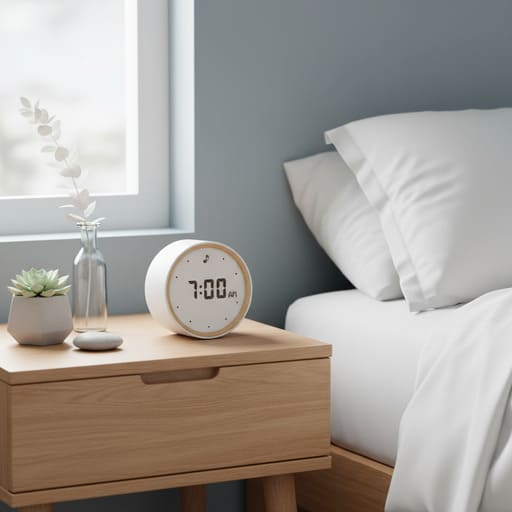 Bedside after: compact alarm with low chime
