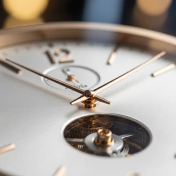 Macro of smooth sweeping second hand